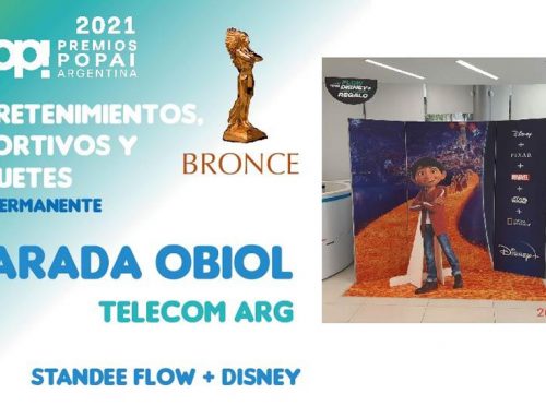 🏆 PREMIOS POPAI ARGENTINA Premio POPAI Argentina para PARADA OBIOL por una pieza semi permanente de TELECOM ARG.