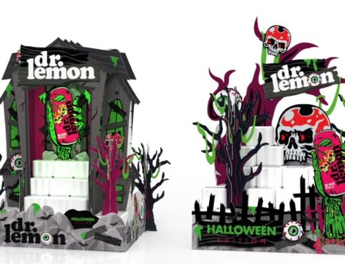 🍀CONTENT-LAB Caso de éxito: Microenvases, ambientación integral para la activación Halloween de Dr Lemon